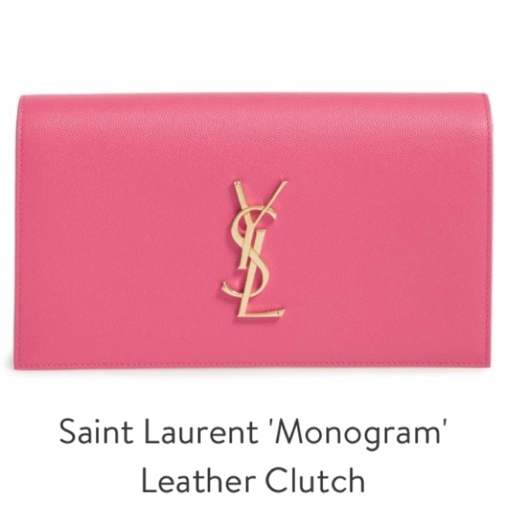 Yves Saint Laurent Bubblegum Clutch